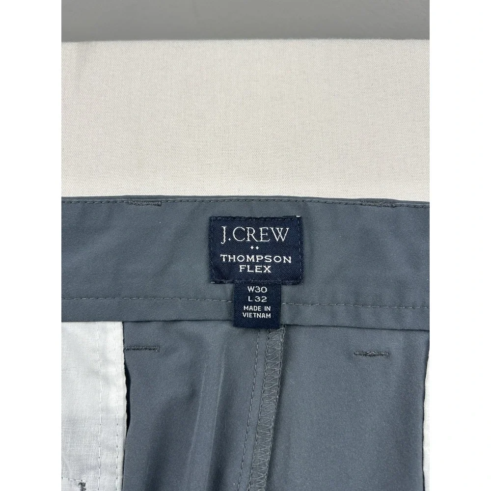 J Crew Pants Thompson Flex Tapered Leg Golf‎ Tech Pants Mens 30x32 Blue Gray